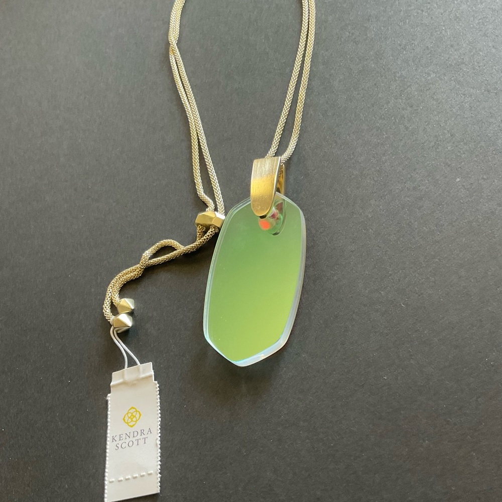 Kendra Scott Dichroic Glass Pendant Necklace - Picture 8 of 9